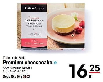 Premium Cheesecake Traiteur De Paris Sligro Promoties Be