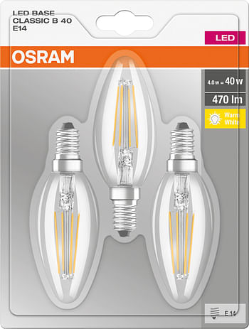 Promotions Lamp Led Osram Filament Model Kaars E14 4w 470 Lumen - Osram - Valide de 20/08/2019 à 23/09/2019 chez Zelfbouwmarkt