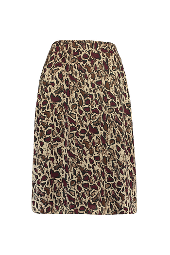 Promoties MS Mode Dames Rok met print Rood - Huismerk - MS Mode - Geldig van 13/09/2019 tot 23/09/2019 bij MS Mode