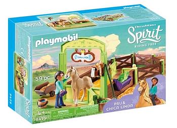 Promoties 9479 Pru en Chica Linda met paardenbox - Playmobil - Geldig van 28/09/2019 tot 13/10/2019 bij ToyChamp