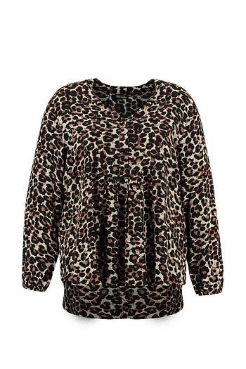 Promoties MS Mode Dames Blouse met print - Huismerk - MS Mode - Geldig van 30/09/2019 tot 13/10/2019 bij MS Mode
