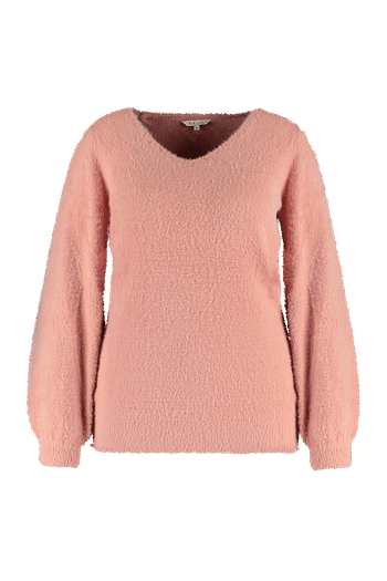 Promoties MS Mode Dames Fluffy trui Roze - Huismerk - MS Mode - Geldig van 30/09/2019 tot 13/10/2019 bij MS Mode