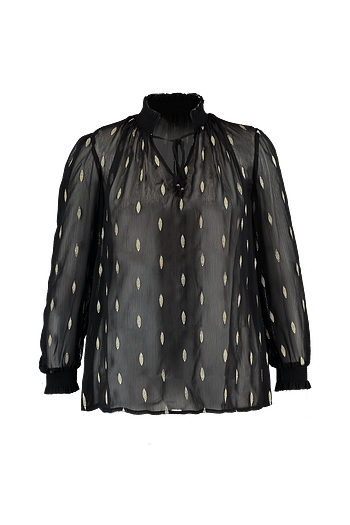 Promoties FSTVL by MS Mode Dames Blouse met embroidery Zwart - Huismerk - MS Mode - Geldig van 30/09/2019 tot 13/10/2019 bij MS Mode