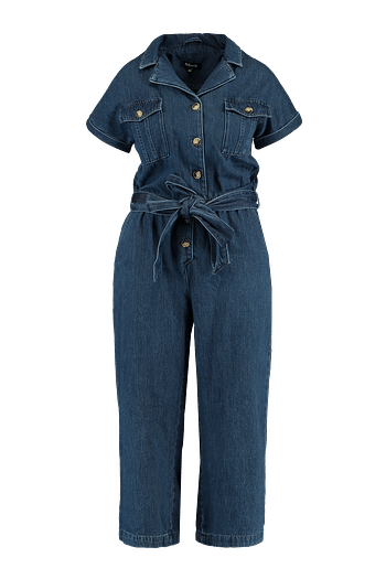 Promotions MS Mode Dames Denim boiler suit Denim - Produit maison - MS Mode - Valide de 30/09/2019 à 13/10/2019 chez MS Mode