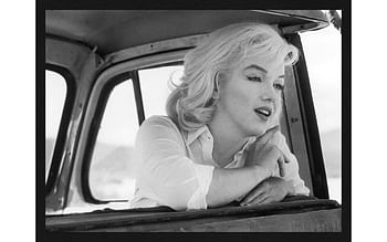 Promoties Schilderij Marilyn Monroe, 90 x 120 cm met zwart houten lijst - Goossens - Geldig van 29/09/2019 tot 03/11/2019 bij Goossens Wonen & Slapen