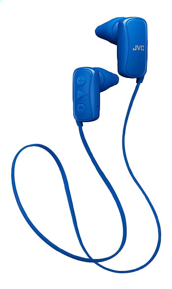 Promoties JVC oortelefoon HA-F250BT-AE blauw - JVC - Geldig van 10/10/2019 tot 29/10/2019 bij Dreamland