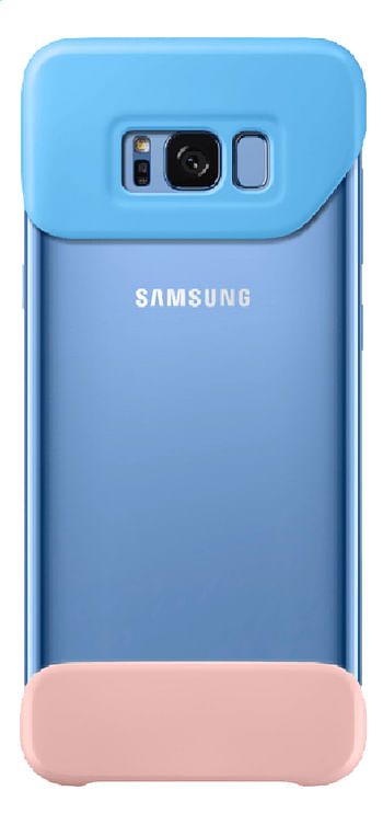 Promoties Samsung cover Galaxy S8+ blauw/roze - Samsung - Geldig van 04/11/2019 tot 24/12/2019 bij Dreamland