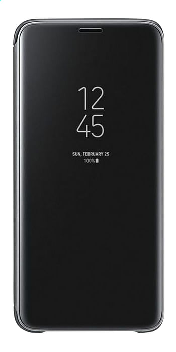 Promoties Samsung foliocover Galaxy S9 Clear view stand Samsung zwart - Samsung - Geldig van 10/10/2019 tot 29/10/2019 bij Dreamland