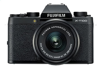 Promoties Fujifilm fototoestel X-T100 + XC15-45mm zwart - Fujifilm - Geldig van 17/10/2019 tot 04/12/2019 bij Dreamland