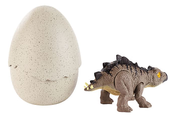 Promoties Jurassic World figuur Hatch 'n Play Dinos Stegosaurus - Mattel - Geldig van 10/10/2019 tot 29/10/2019 bij Dreamland