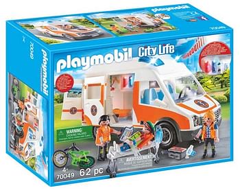 Promoties 70049 Ambulance en ambulanciers - Playmobil - Geldig van 19/10/2019 tot 08/12/2019 bij ToyChamp