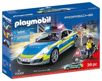 Promoties 70066 Porsche 911 Carrera 4S politie - Playmobil - Geldig van 19/10/2019 tot 08/12/2019 bij ToyChamp