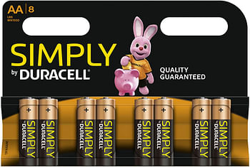 Promoties Duracell Batterij Simply Aa Blister 8 Stuks - Duracell - Geldig van 22/10/2019 tot 18/11/2019 bij Zelfbouwmarkt