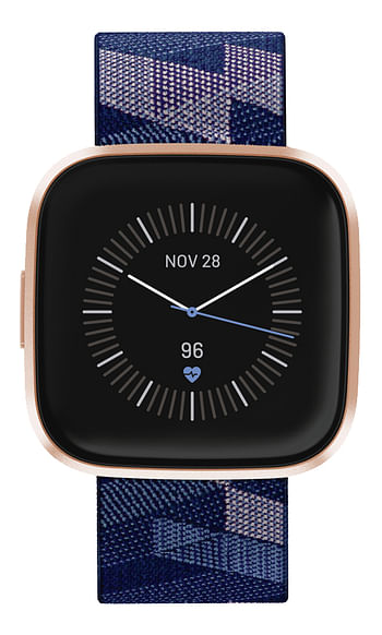 Promotions Fitbit smartwatch Versa 2 Special Edition navy blue/rose - Fitbit - Valide de 17/10/2019 à 04/12/2019 chez Dreamland