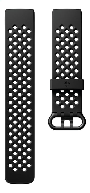 Promoties Fitbit armband sportband voor Charge HR 3 L zwart - Fitbit - Geldig van 17/10/2019 tot 04/12/2019 bij Dreamland