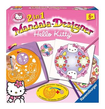 Promoties Hello Kitty Mandala 2-in-1 - Ravensburger - Geldig van 09/12/2019 tot 05/01/2020 bij ToyChamp