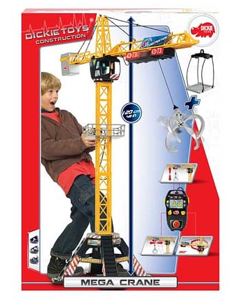 Promoties Mega Crane torenkraan - Dickie - Geldig van 09/12/2019 tot 05/01/2020 bij ToyChamp
