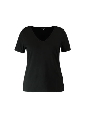 Promoties MS Mode Dames Basic T-shirt Zwart - Huismerk - MS Mode - Geldig van 19/02/2020 tot 09/03/2020 bij MS Mode