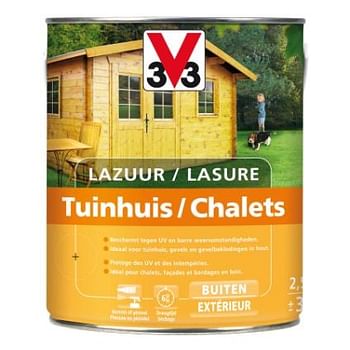 Promoties V33 houtbeits 'Tuinhuis Houttint' kleurloos 2,5L - V33 - Geldig van 19/02/2020 tot 02/03/2020 bij Brico