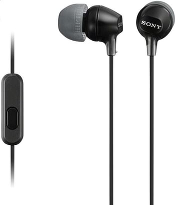 Promoties Sony oortelefoon MDR-EX15AP zwart - Sony - Geldig van 17/02/2020 tot 30/06/2020 bij Dreamland
