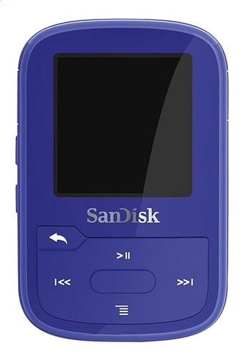 Promoties SanDisk mp3-speler Clip Sport Plus 16 GB blauw - Sandisk - Geldig van 17/02/2020 tot 30/06/2020 bij Dreamland