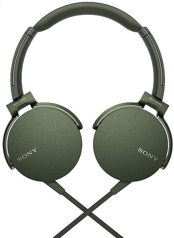 Promoties Sony hoofdtelefoon MDR-XB550AP groen - Sony - Geldig van 17/02/2020 tot 30/06/2020 bij Dreamland