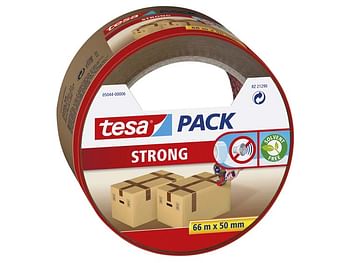 Promotions Tesa Extra Strong Verpakkingstape 66m X 50mm Bruin - Zelfbouwmarkt - Valide de 04/05/2020 à 25/05/2020 chez Zelfbouwmarkt