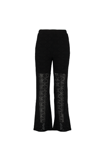 Arrangement Makkelijk in de omgang Hoofdstraat Huismerk - MS Mode MS Mode Dames Wijde kanten broek Zwart - Promotie bij MS  Mode