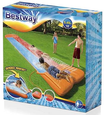 Promoties H20 Go! Double Slide waterglijbaan - BestWay - Geldig van 27/06/2020 tot 26/07/2020 bij ToyChamp