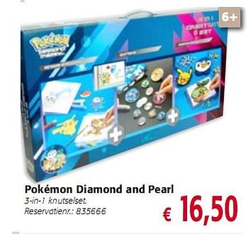 Promoties Pokémon Diamond and Pearl - Pokemon - Geldig van 12/11/2009 tot 04/01/2010 bij Colruyt