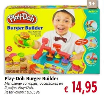 Promoties Play-Doh Burger Builder - Play-Doh - Geldig van 12/11/2009 tot 04/01/2010 bij Colruyt