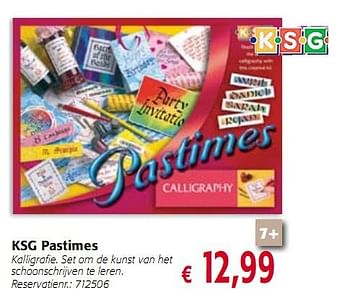 Promoties KSG Pastimes - KSG - Geldig van 12/11/2009 tot 04/01/2010 bij Colruyt