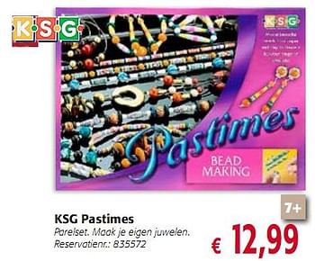 Promoties KSG Pastimes - KSG - Geldig van 12/11/2009 tot 04/01/2010 bij Colruyt