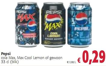 Promoties Pepsi - Pepsi - Geldig van 08/12/2009 tot 04/01/2010 bij Colruyt
