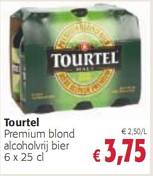 Promoties Premium blond alcoholvrij bier - Tourtel - Geldig van 08/12/2009 tot 04/01/2010 bij Colruyt