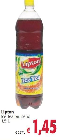 Promoties Iec Tea bruisend - Lipton - Geldig van 08/12/2009 tot 04/01/2010 bij Colruyt