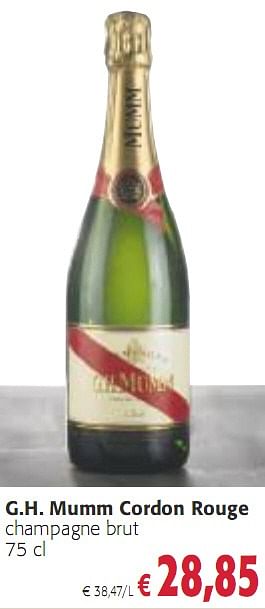 Promoties G.H. mumm  crodon rouge - Champagne - Geldig van 08/12/2009 tot 04/01/2010 bij Colruyt