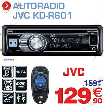 Promoties Autoradio  - JVC - Geldig van 11/12/2009 tot 02/01/2010 bij Auto 5