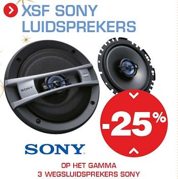 Promoties Luidsprekers - Sony - Geldig van 11/12/2009 tot 02/01/2010 bij Auto 5