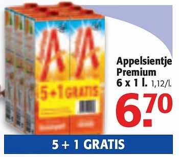 Promoties Appelsientje Premium 6x11. - Appelsientje - Geldig van 16/12/2009 tot 05/01/2010 bij Alvo
