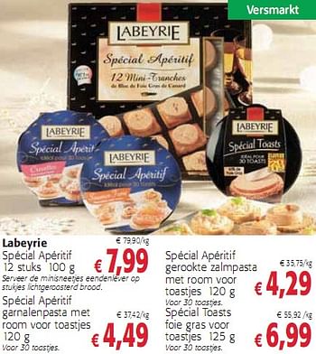 Promoties Labeyrie spécial Apéritif  12 stuks 100 g - Labeyrie - Geldig van 16/12/2009 tot 04/01/2010 bij Colruyt