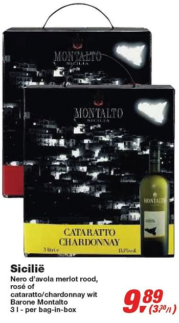 Promoties Sicilië - Rode wijnen - Geldig van 30/12/2009 tot 12/01/2010 bij Makro