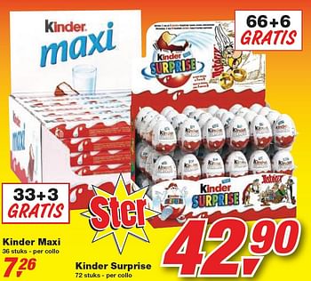 Promoties Kinder Maxi - Kinder - Geldig van 30/12/2009 tot 12/01/2010 bij Makro