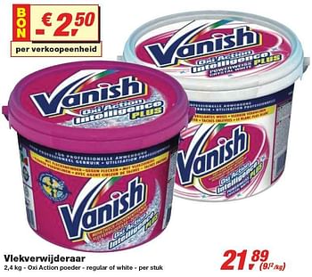 Promotions Vlekverwijderaar - Vanish - Valide de 30/12/2009 à 12/01/2010 chez Makro