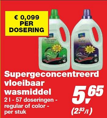 Promoties Supergeconcentreerd vloeibaar wasmiddel - Per - Geldig van 30/12/2009 tot 12/01/2010 bij Makro