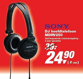 Promoties DJ hoofdtelefoon - Sony - Geldig van 30/12/2009 tot 12/01/2010 bij Makro