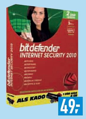 Promotions bitdetender INTERNET SECURITY 2010 - Bitdefender - Valide de 30/12/2009 à 26/01/2010 chez Makro