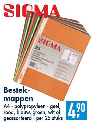 Promoties Bestek-mappen - Sigma - Geldig van 30/12/2009 tot 26/01/2010 bij Makro