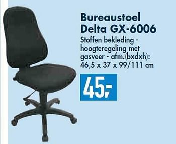 Promoties Bureaustoel Delta  - Deltas - Geldig van 30/12/2009 tot 26/01/2010 bij Makro
