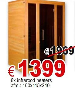 Promoties 8x infrarood heaters  - Huismerk - Cevo - Geldig van 01/01/2010 tot 31/01/2010 bij Cevo Market